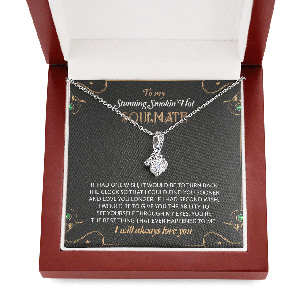 To My Stunning Smoking Hot Soulmate Necklace, Gift For Wife, Birthday Gift