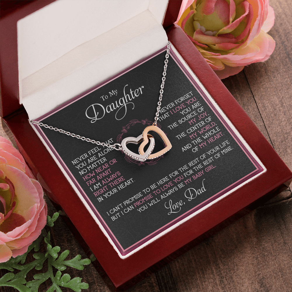 To My Daughter Necklace, Gift For Daughter From Dad, Father's Day Gift