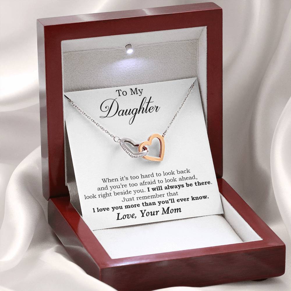 To My Daughter from Mom, Daughter Mother Necklace, Daughter Gift from Mom