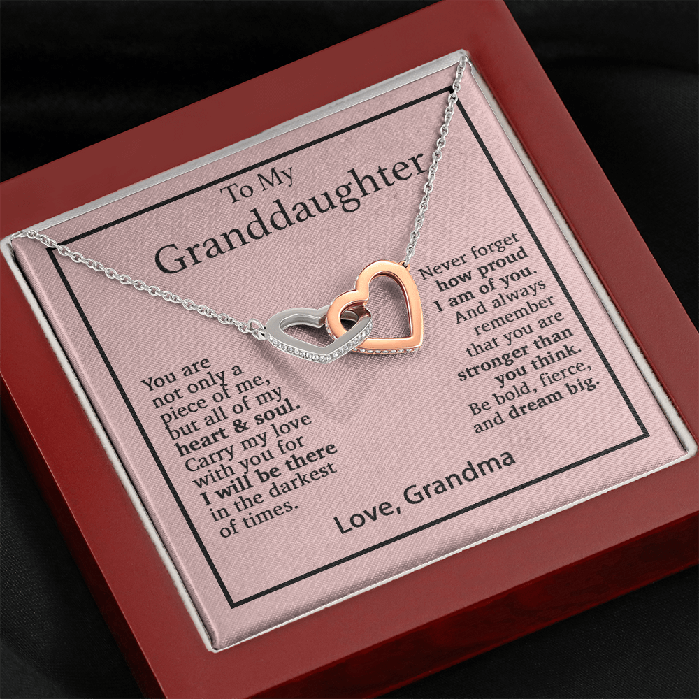 To My Granddaughter Necklace, Birthday Gift For Granddaughter, Birthday Gifts