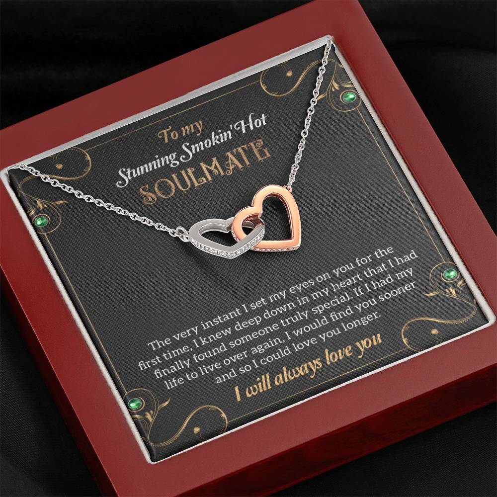 To My Stunning Smoking Hot Soulmate Necklace, Gift For Wife, Birthday Gift