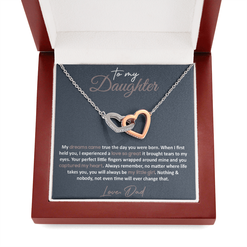 To My Daughter Necklace, Gift For Daughter From Dad, Daughter Father Necklace