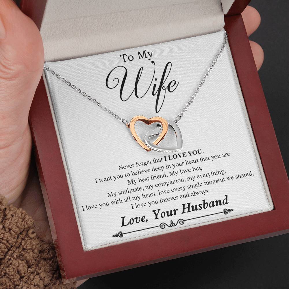 To My Wife Necklace, Gift For Wife, Anniversary Gift For Wife, Necklace For Wife