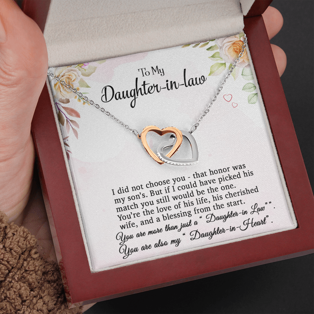 To My Daughter-In-Law Necklace, Gift For Daughter In Law, Daughter In Law Gift