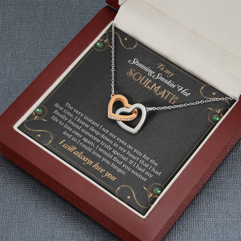 To My Stunning Smoking Hot Soulmate Necklace, Gift For Wife, Birthday Gift