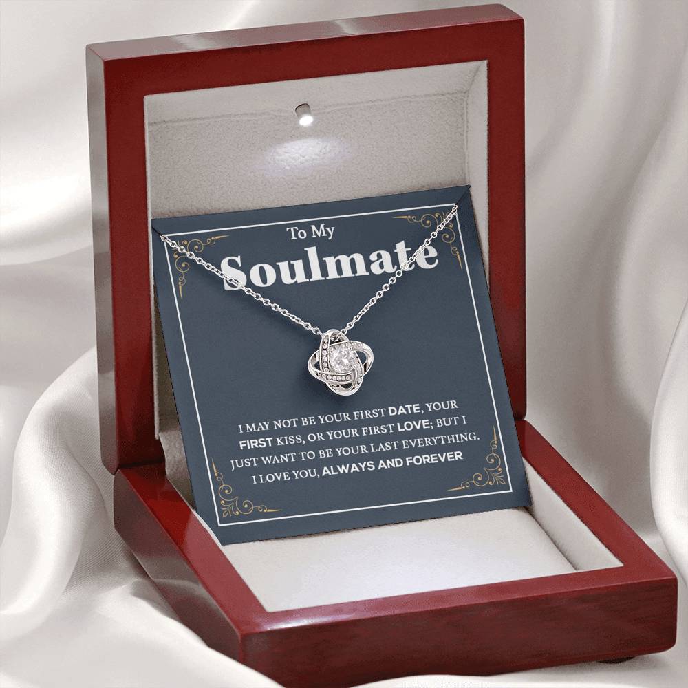 To My Soulmate Necklace, Gift For Wife Girlfriend From Husband, Birthday Gift