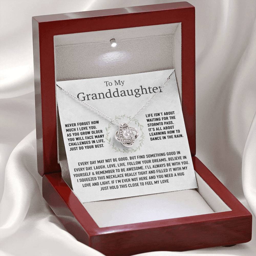 To My Granddaughter Necklace, Birthday Gift For Granddaughter, Birthday Gifts