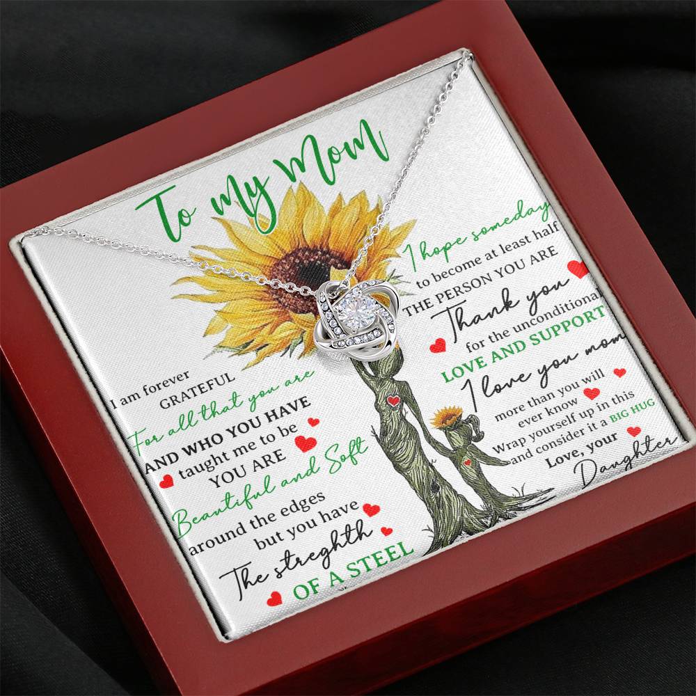 To my Mom Necklace , Happy Mother Day Necklace, Mom Gift from Daughter