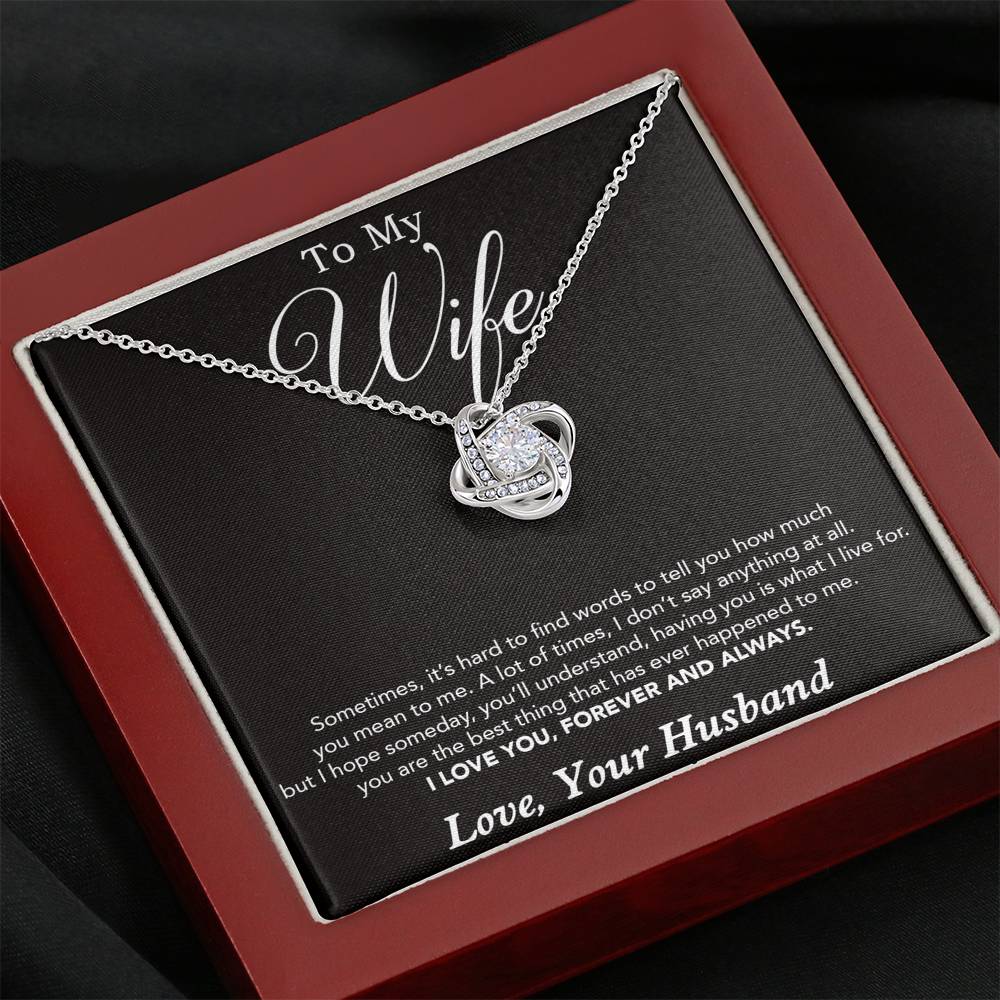 To My Wife Necklace, Gift For Wife, Anniversary Gift For Wife