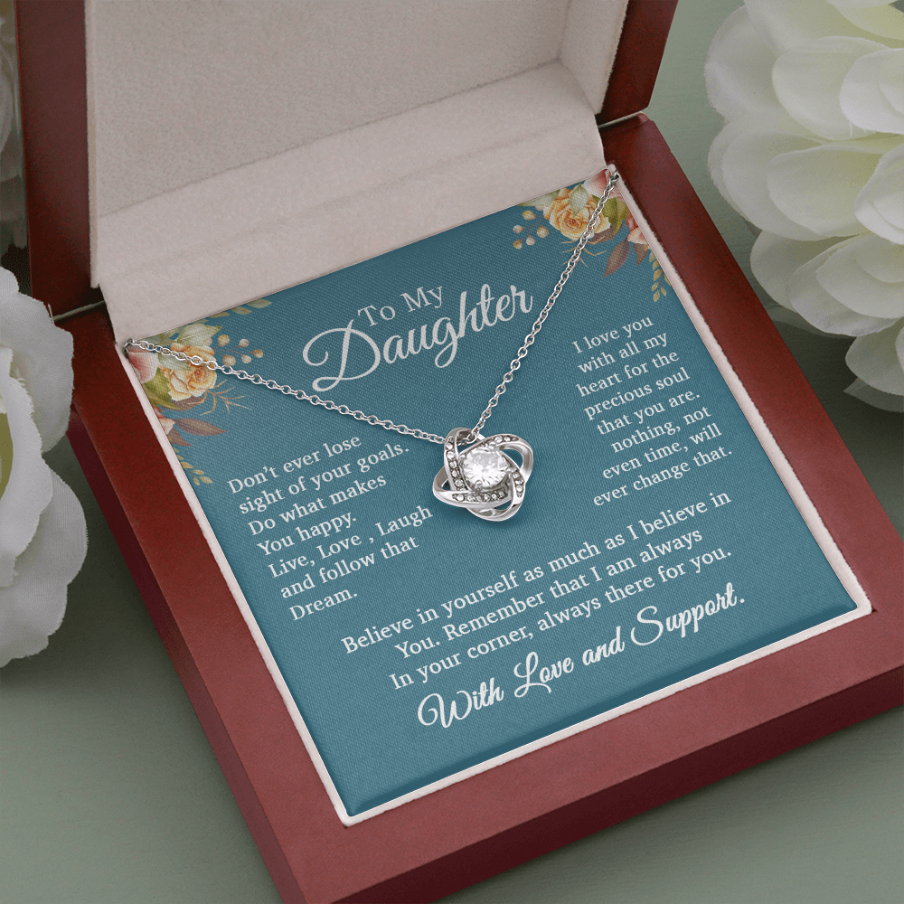 To My Daughter Necklace, Gift For Daughter From Mom and Dad, Daughter Necklace
