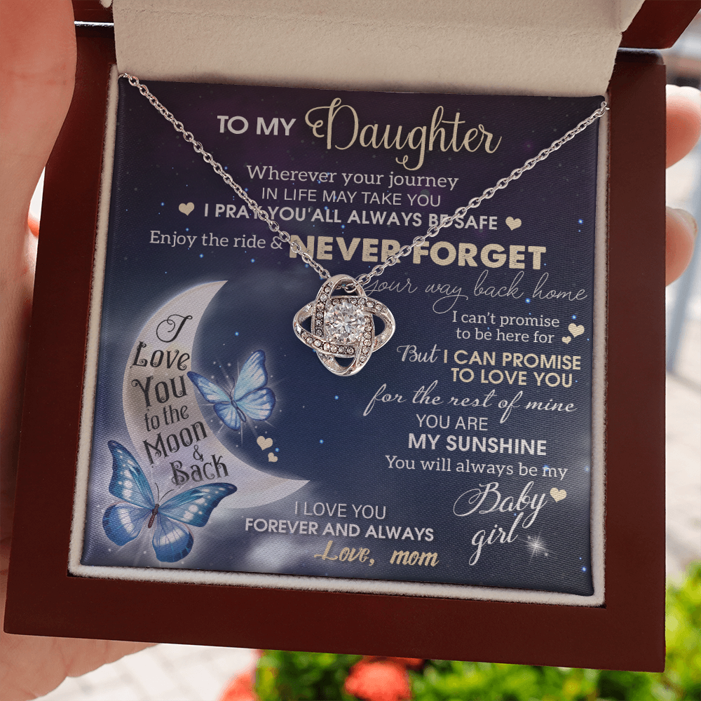 To My Daughter Necklace, Daughter Gift From Mom, Gifts For Daughter Necklace